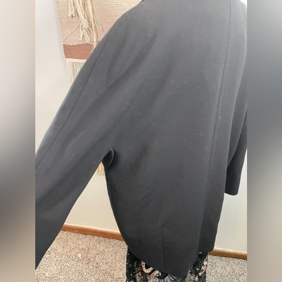 H&M Black Oversized Textured Blazer 8 - Picture 4 of 10